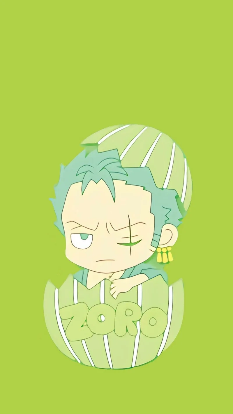Siêu ngầu với tạo hình roronoa zoro chibi