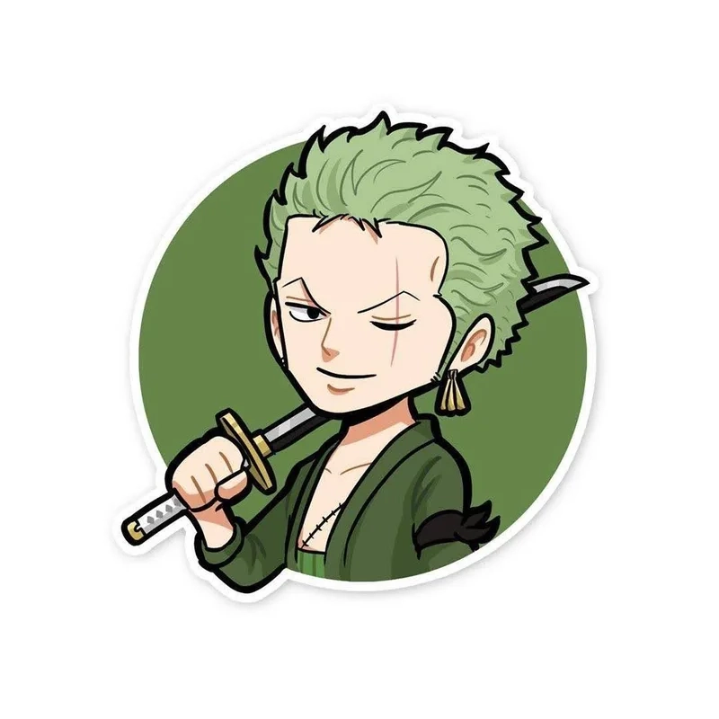 Mẫu zoro chibi head độc đáo cho fan sưu tầm