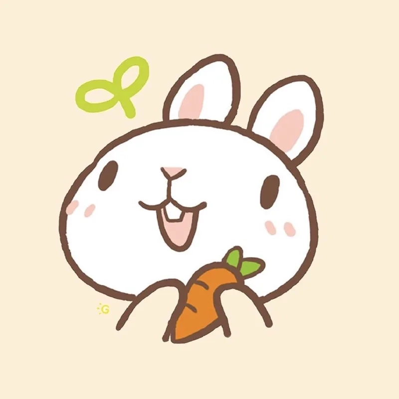 Siêu đáng yêu với bộ ảnh cà rốt thỏ cute hình chibi