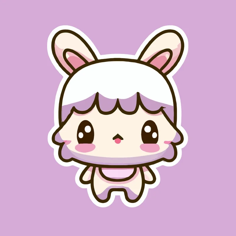 Bộ ảnh hình con thỏ cute chibi dễ thương khó cưỡng