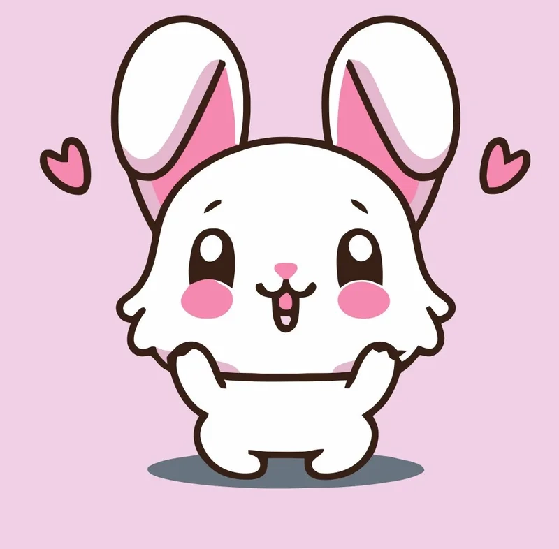 Không thể rời mắt khỏi hình thỏ chibi cực kỳ đáng yêu