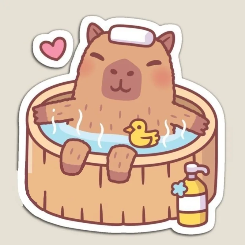 Ngắm nhìn vẻ đáng yêu của cute chibi capybara siêu hot