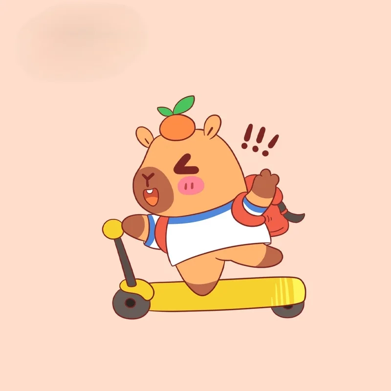 Hình đại diện siêu yêu avatar hình ảnh capybara cute chibi