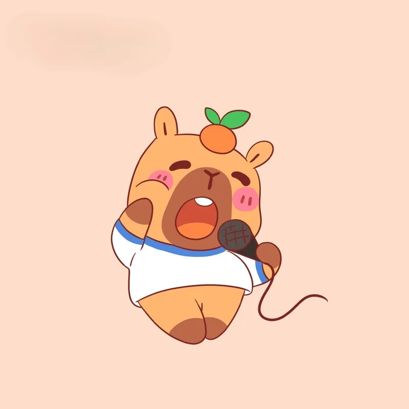 Thêm cute cho dế yêu với hình cute hình capybara chibi cute