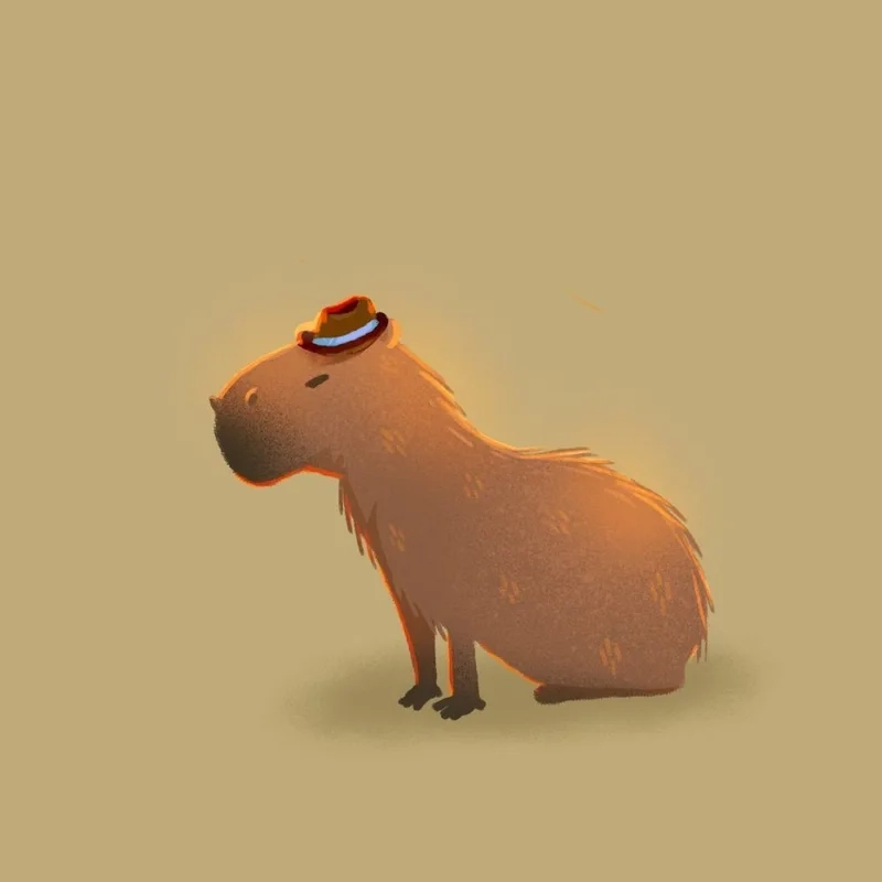 Tỏa sáng giao diện với hình nền điện thoại capybara cute chibi
