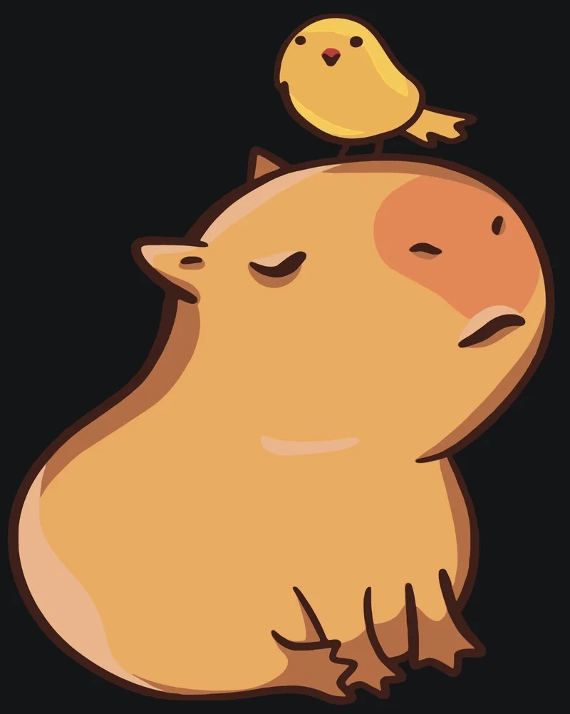 Hình nền mới từ hình nền hình nền capybara cute chibi