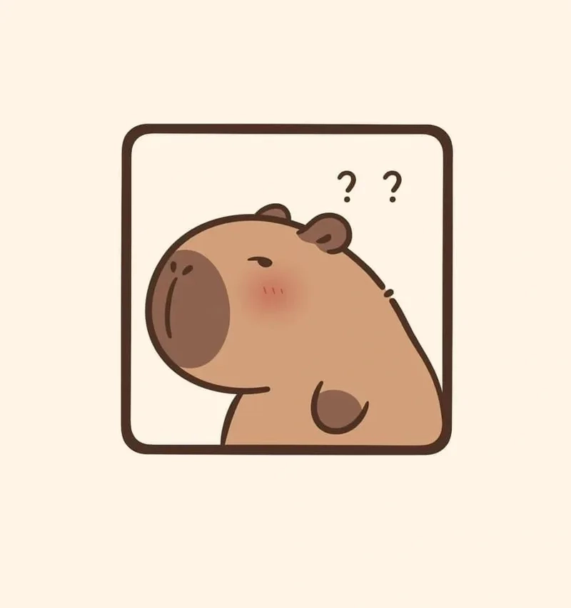 Hình ảnh siêu cưng từ chibi ảnh capybara chibi