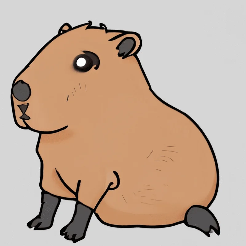 Mê mẩn với chibi cute hình ảnh capybara cute chibi cực phẩm