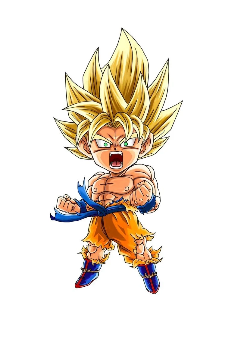 Tạo hình cực chất từ bộ ảnh dragon ball z goku chibi