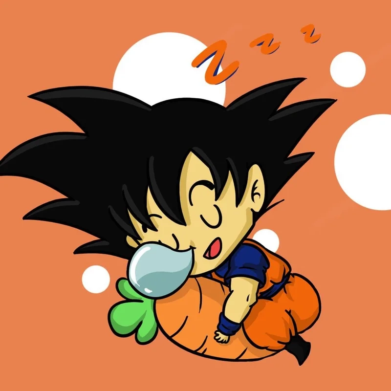 Vũ điệu đáng yêu trong ảnh goku chibi dance