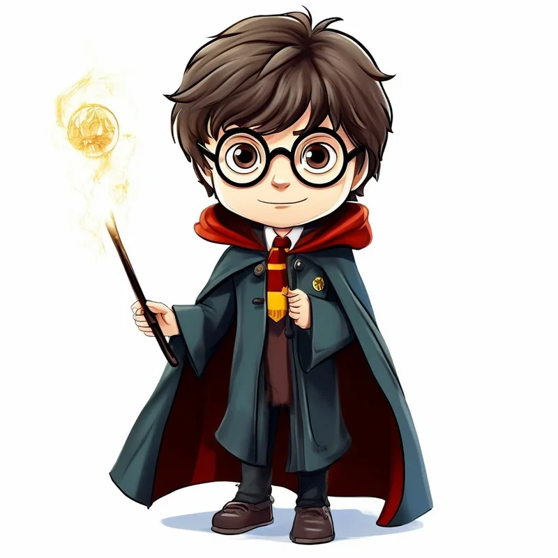 Phiên bản thu nhỏ cực kỳ dễ thương của chibi harry potter