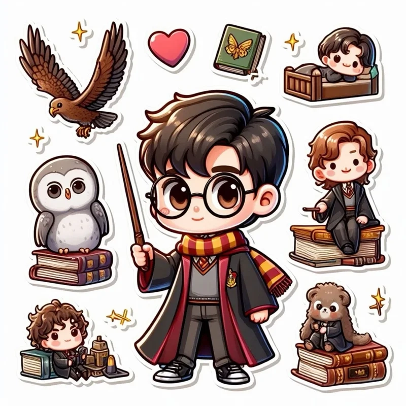 Loạt ảnh anime chất lượng về harry potter chibi anime