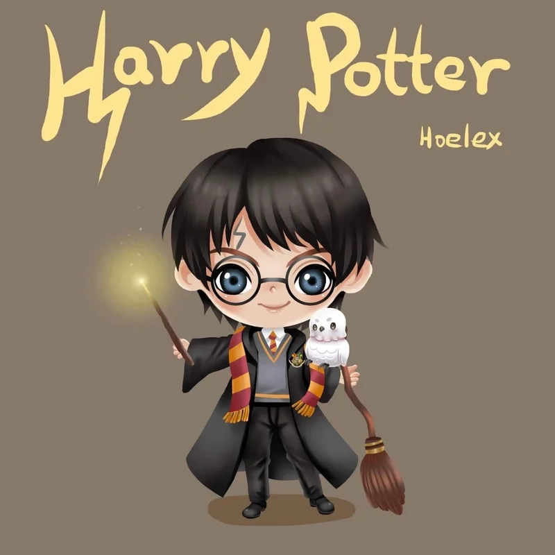 Trang trí điện thoại với harry potter chibi background cực chill