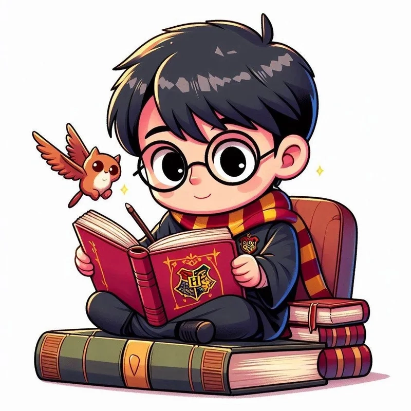 Vẽ lại thế giới phép thuật bằng harry potter chibi drawing