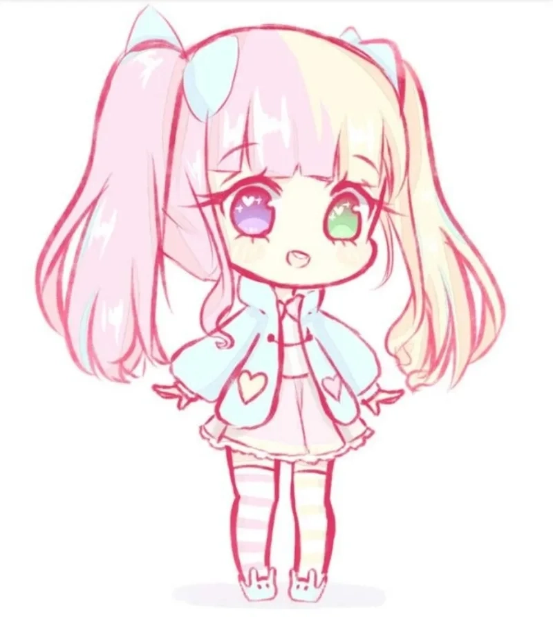 Ngắm nhìn hình ảnh anime chibi nữ de thương cực dễ mến chuẩn style Nhật