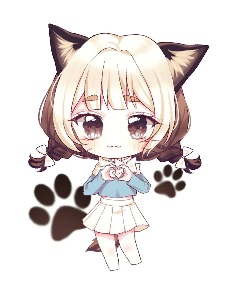 Cực phẩm ảnh hình ảnh chibi nữ dễ thương cho tín đồ kawaii