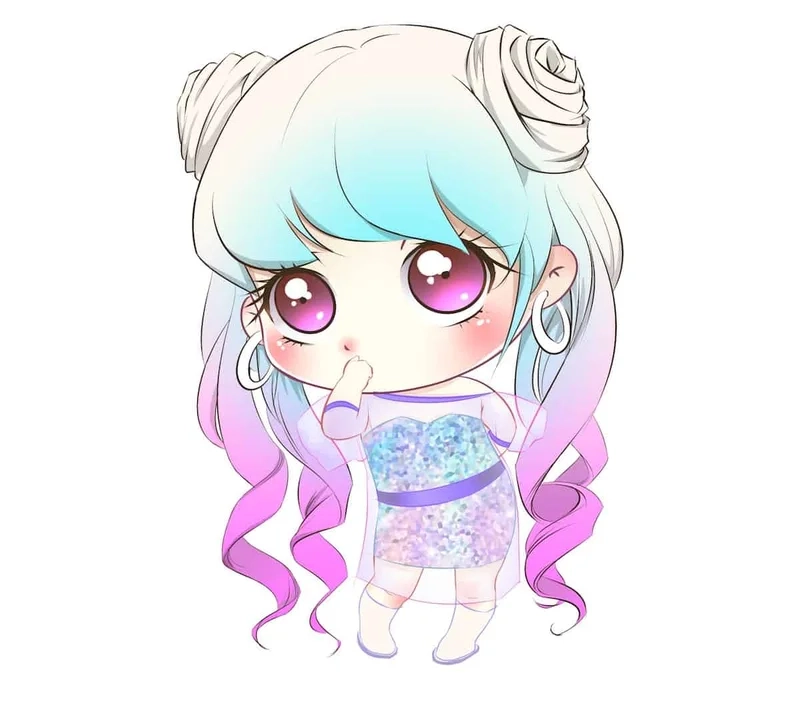 Ngắm nhìn ảnh anime nữ chibi cute cực phẩm kawaii