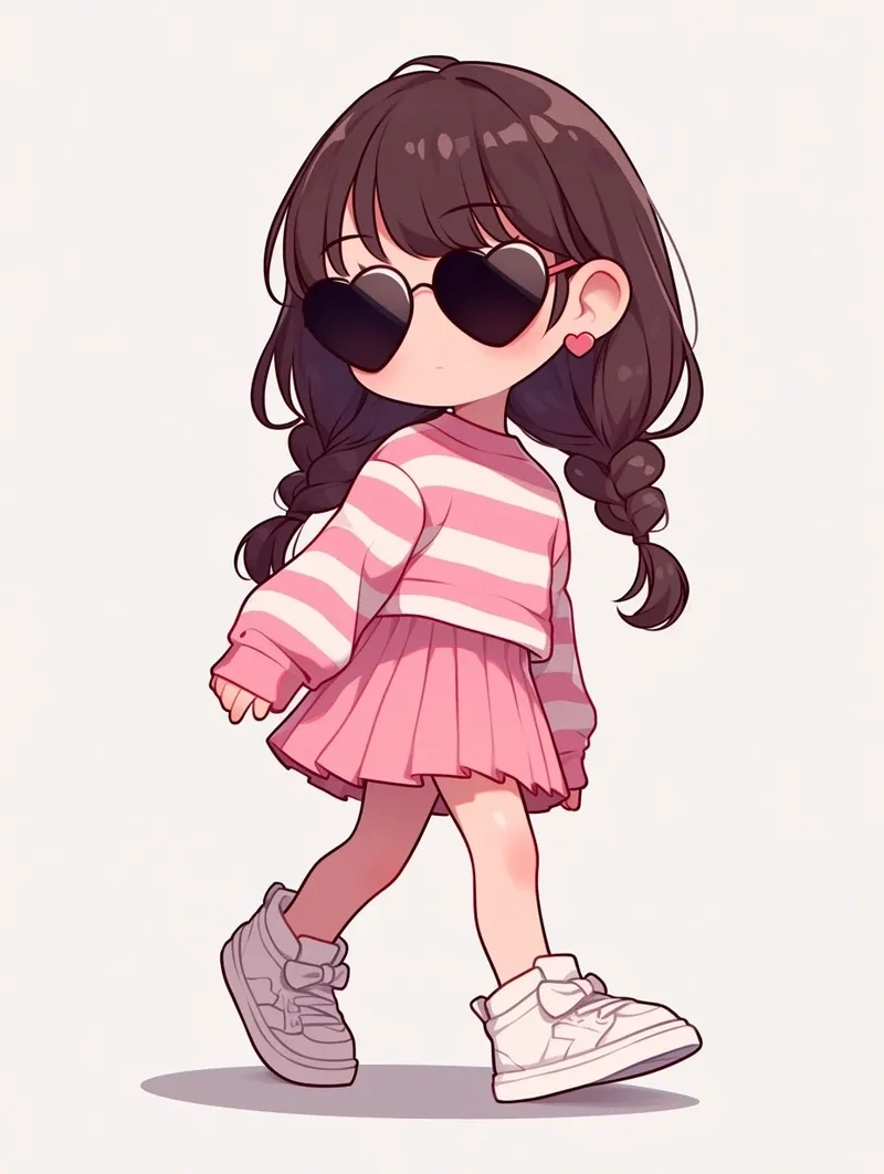 Bộ ảnh ảnh nữ chibi cute xinh lung linh cho fan nữ