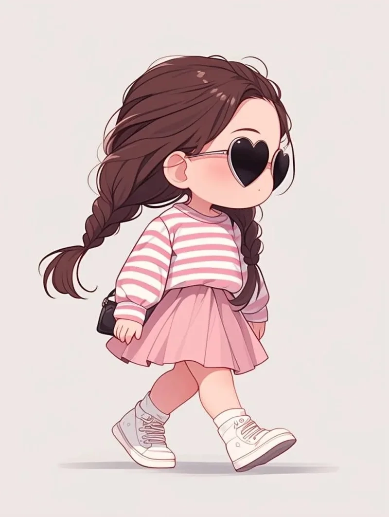 Hình ảnh hình ảnh chibi nữ ngầu độc lạ đầy cá tính