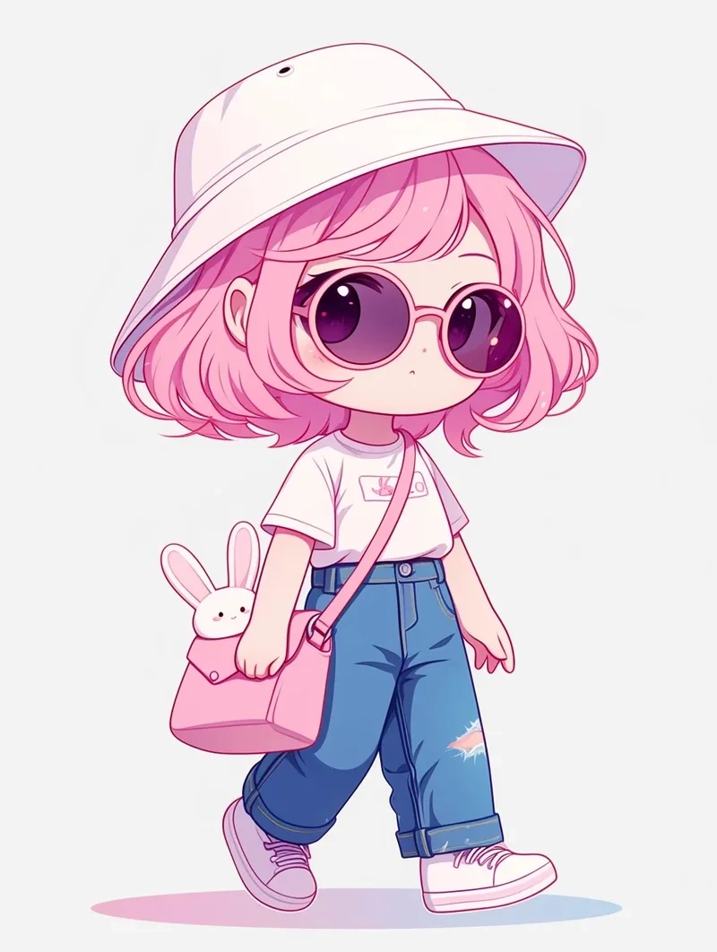 Cá tính nổi bật trong bộ chibi nữ ngầu cực chất