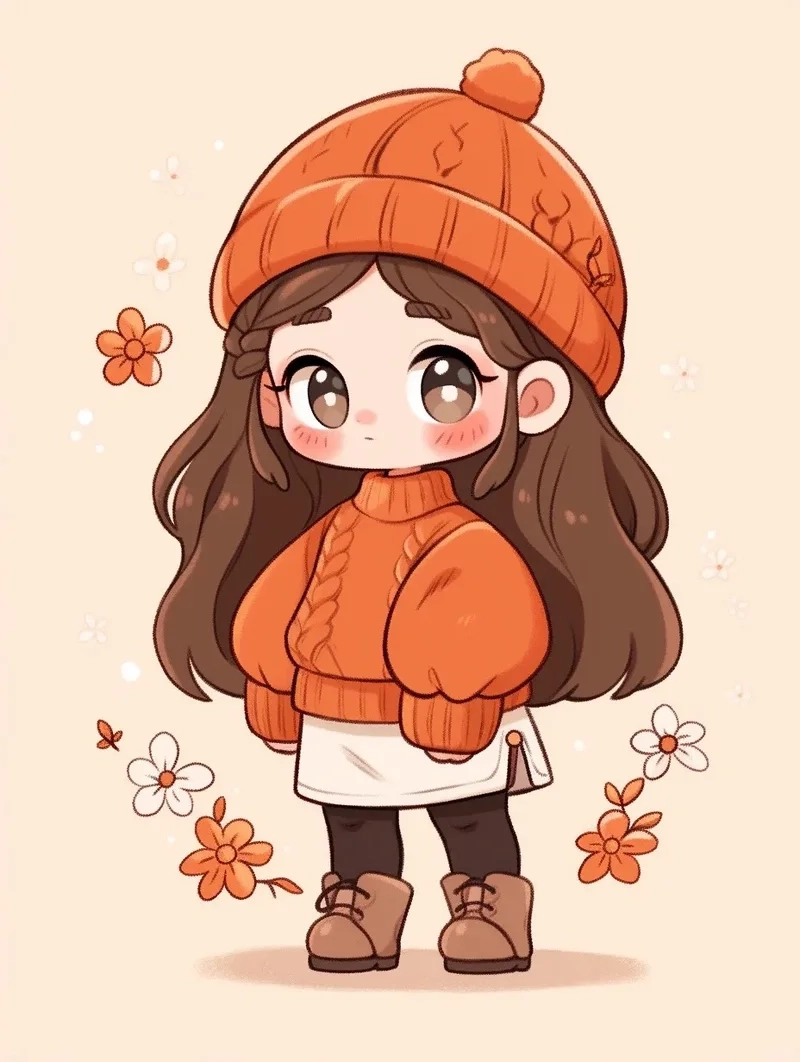 Tải ngay bộ hình nền cute chibi nữ siêu dễ thương cho điện thoại