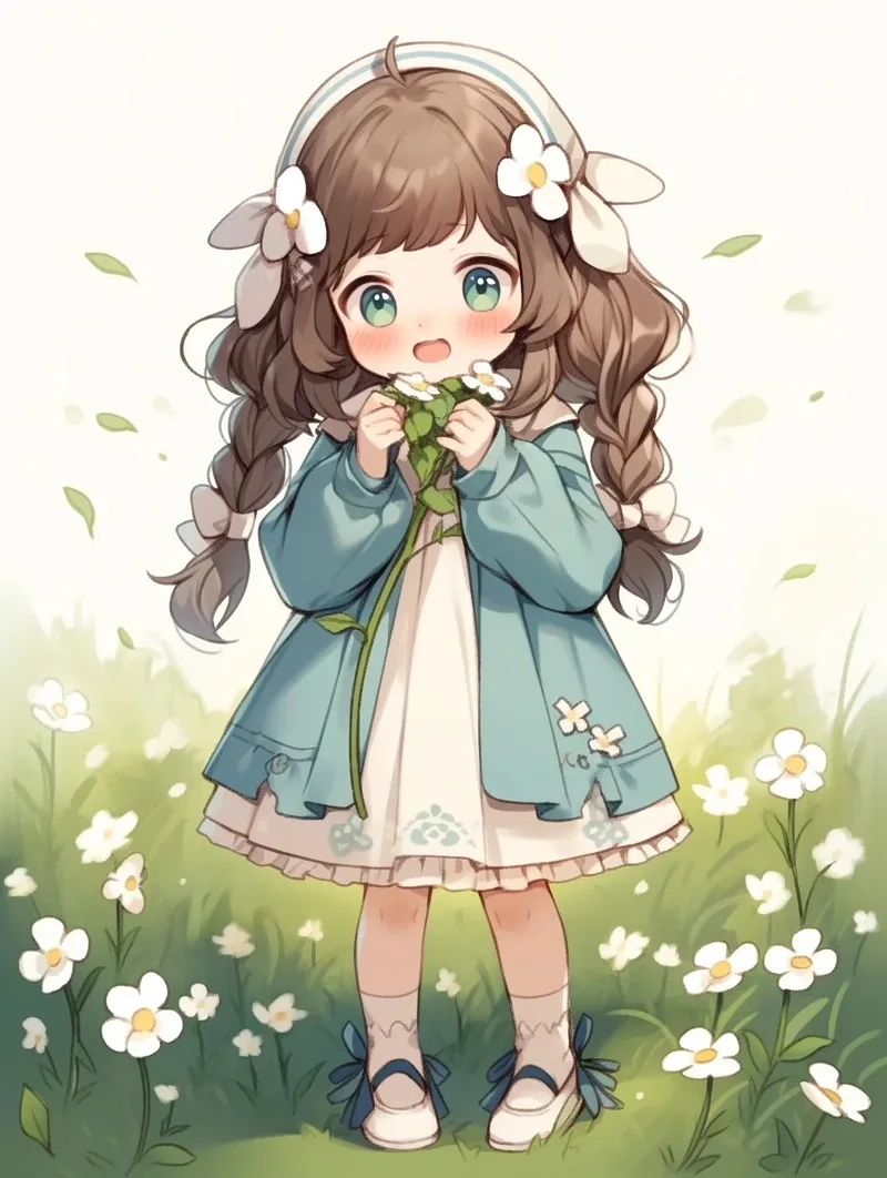 Không thể rời mắt khỏi ảnh chibi nữ cute cực xinh ngọt ngào