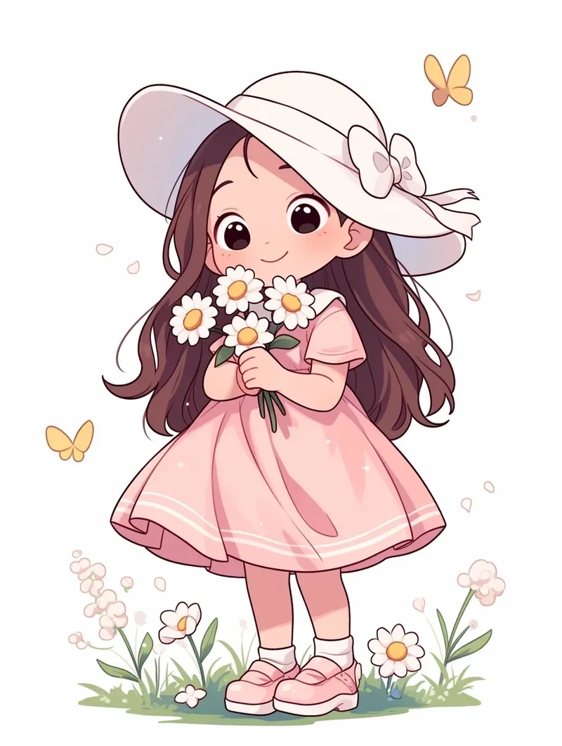 Ngập tràn đáng yêu trong loạt hình anime chibi nữ cute