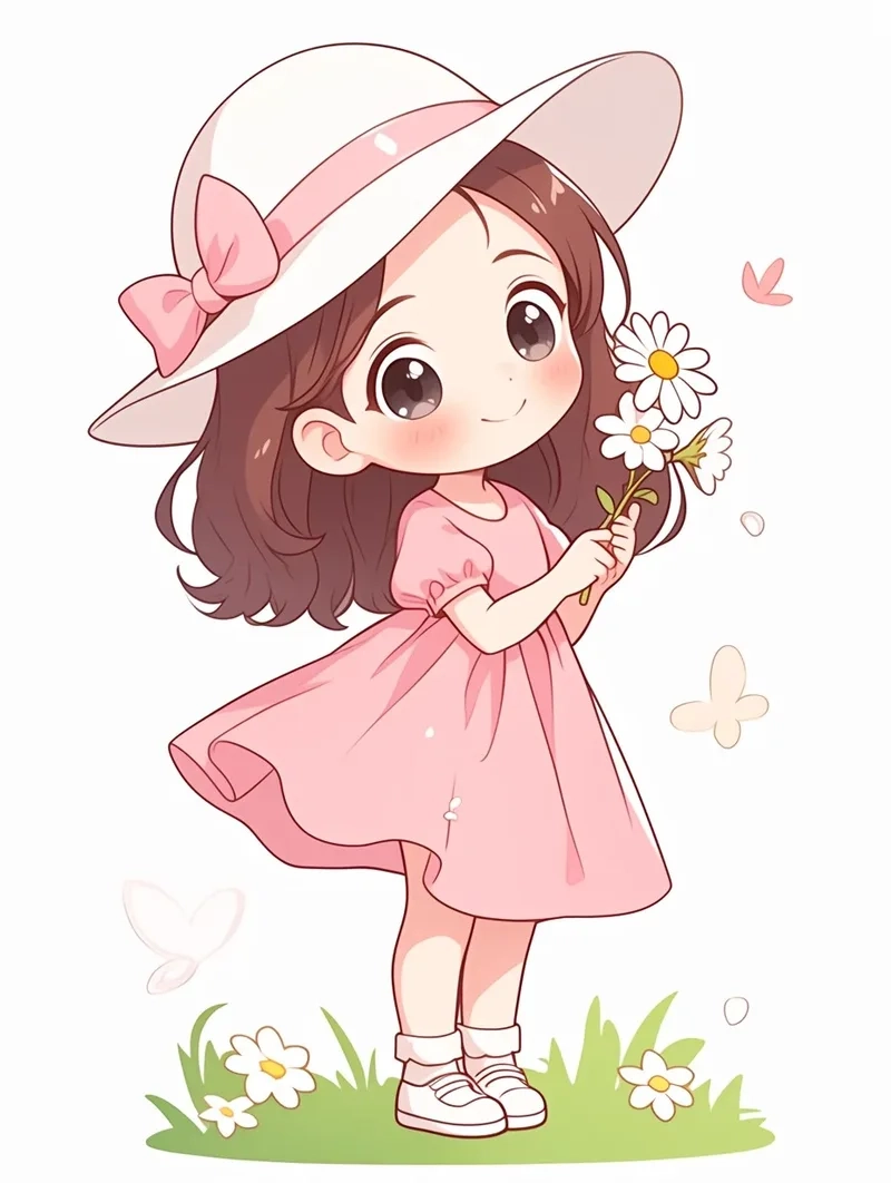 Độc quyền bộ hình anime nữ chibi đẹp lung linh sắc nét