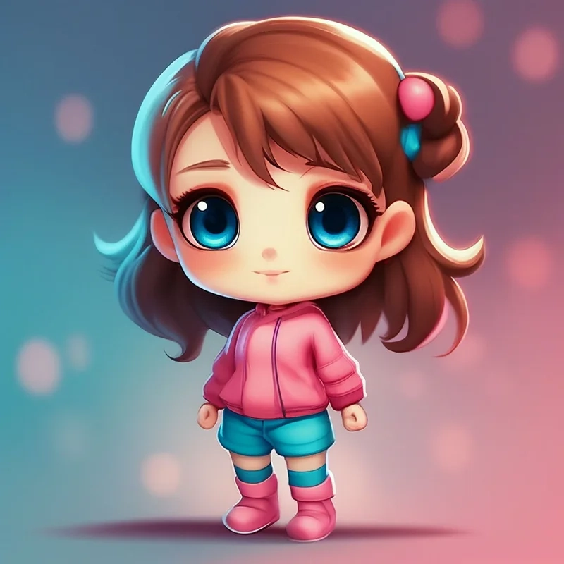 Không thể rời mắt khỏi hình chibi cute nữ siêu đáng yêu