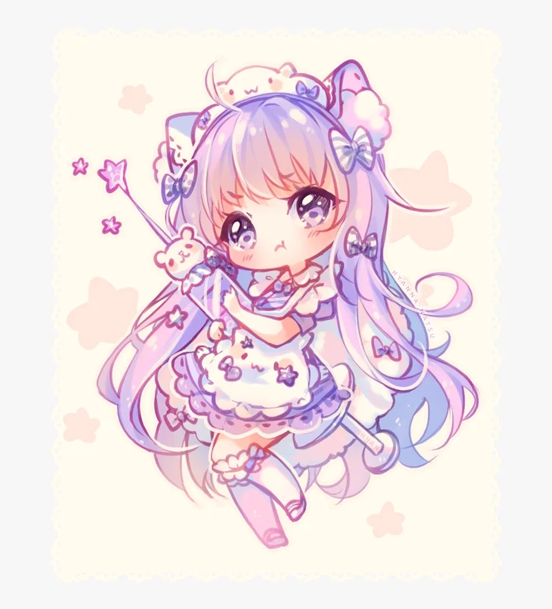 Ghim ngay bộ hình chibi nữ dễ thương cho album cá nhân