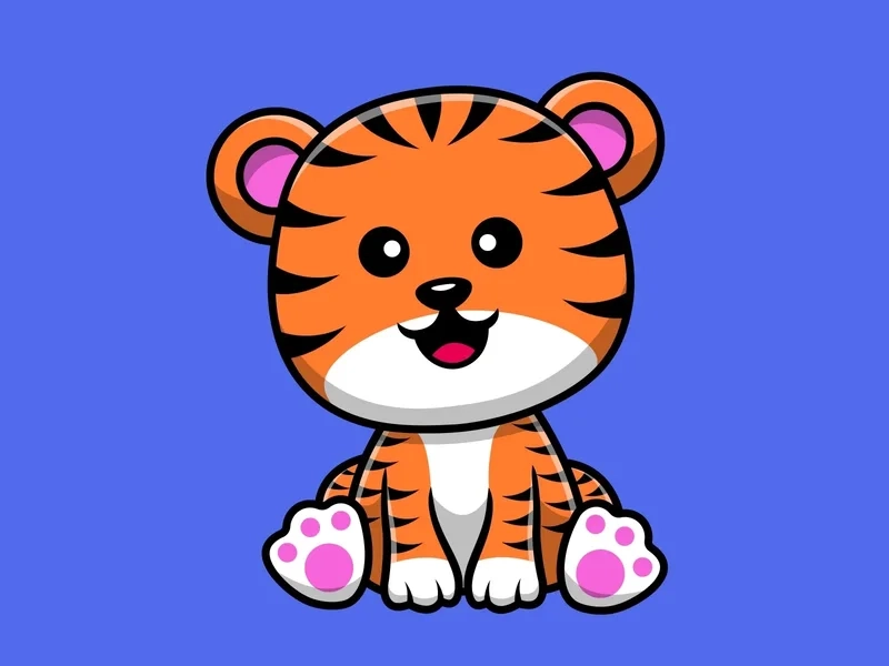 Top tìm kiếm dẫn đầu chính là hổ chibi cute