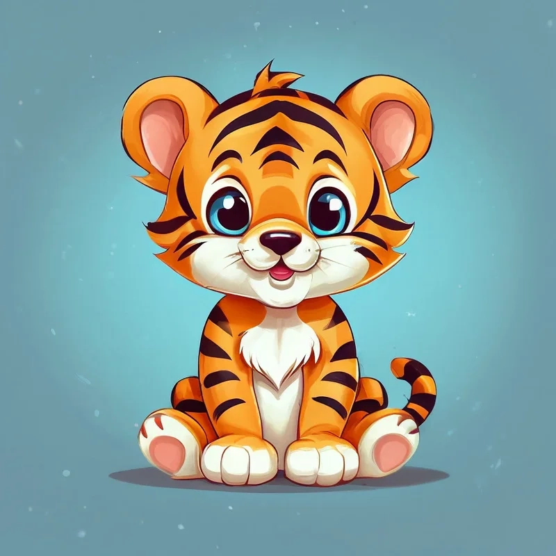 Bé nào cũng mê mẩn bộ hổ con dễ thương chibi cực xinh