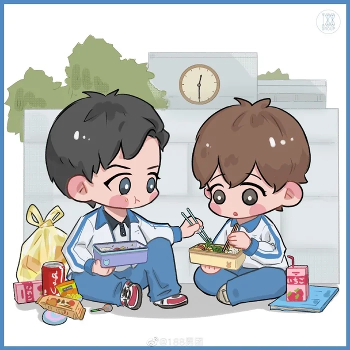 Ai cũng yêu thích tạo hình chibi học sinh dễ thương