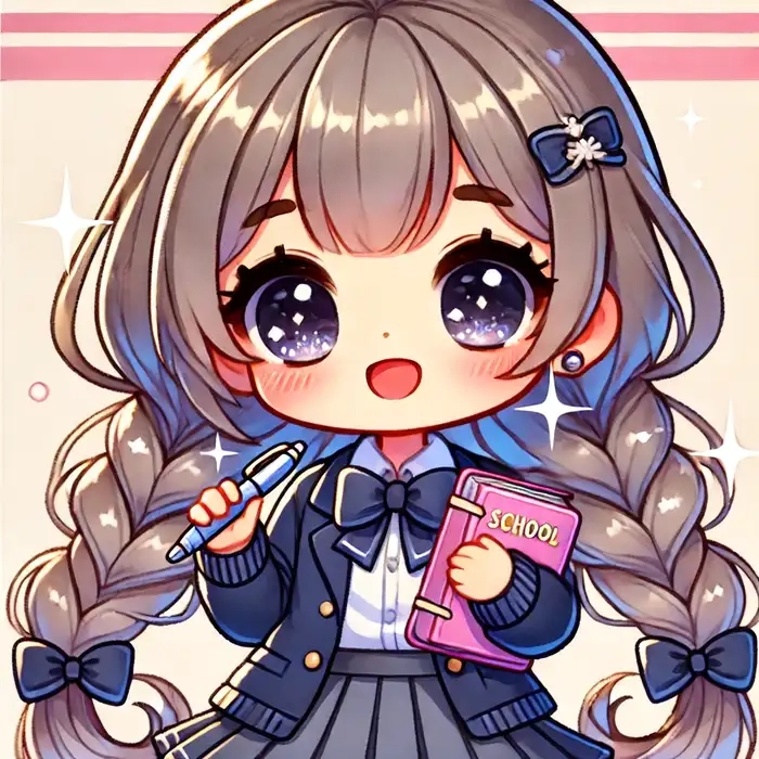 Fan anime cực kỳ thích bộ hình chibi học sinh