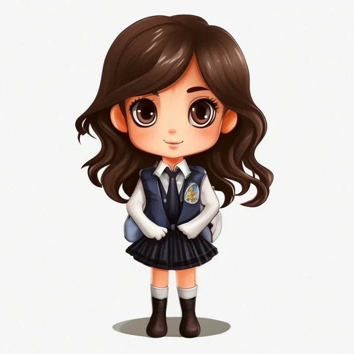 Siêu phẩm đáng yêu từ bộ ảnh chibi học sinh nữ