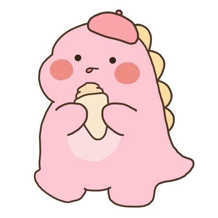 Chạm vào thế giới dễ thương của khủng long chibi cute