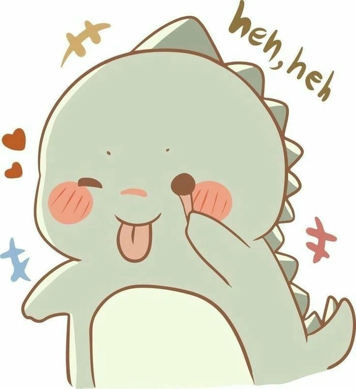 Màn hình cực xinh nhờ bộ hình nền khủng long chibi cute