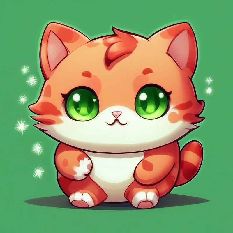 Tải ngay cute hình nền mèo chibi cực kỳ đáng yêu