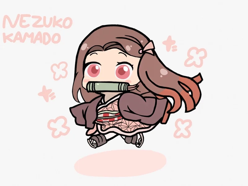 Bộ ảnh dễ thương của nezuko chibi đang gây sốt