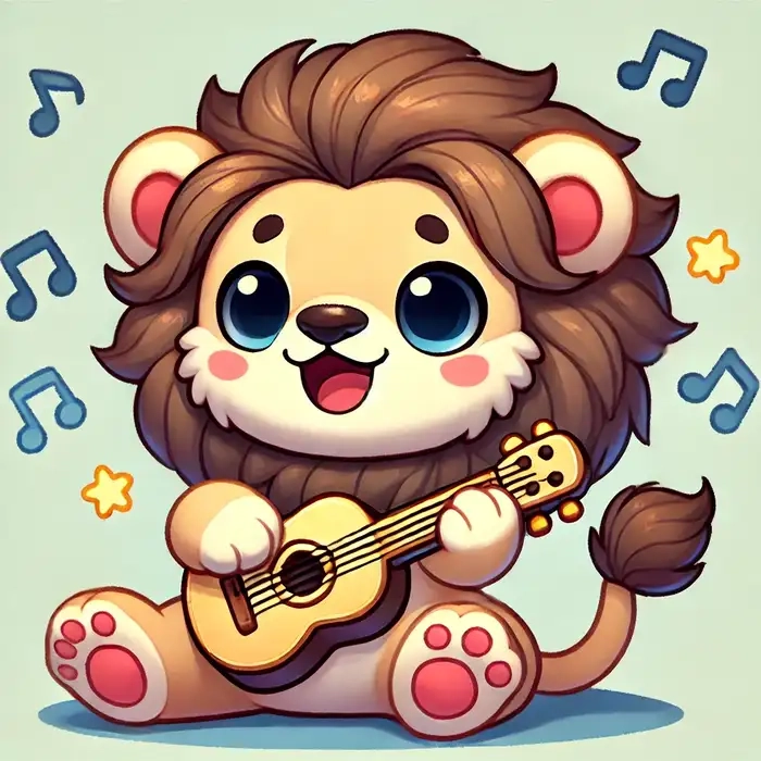 Tải về ngay bộ ảnh cung sư tử chibi cực kỳ dễ thương