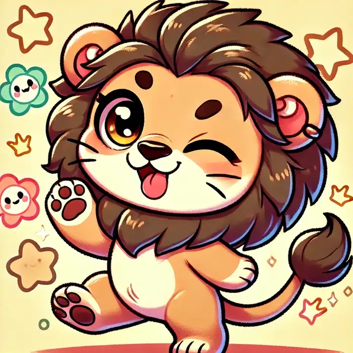 Học vẽ dễ dàng với mẫu chibi vẽ sư tử cute cho người mới