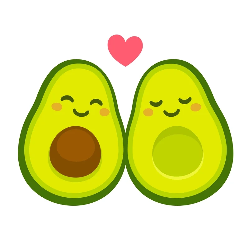 Bộ sưu tập ảnh trái bơ chibi đẹp mê ly