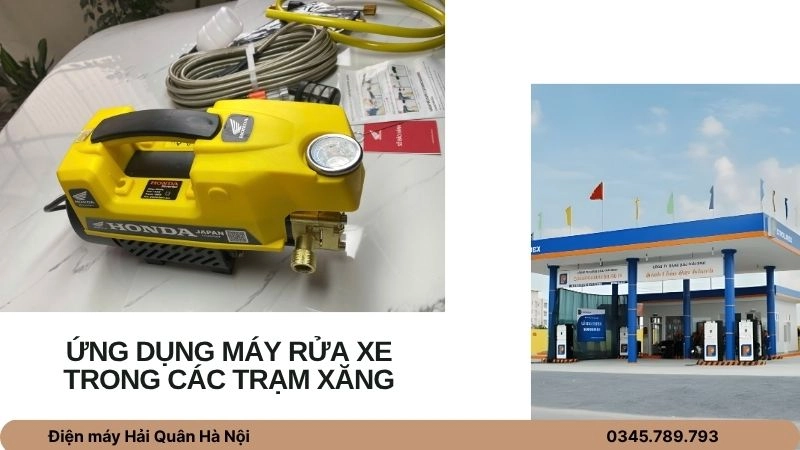 Ứng dụng máy rửa xe trong các trạm xăng